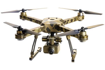combat drone isolated on transparent background