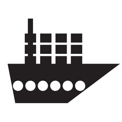 Ship flat icon