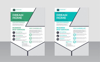 Customizable healthcare flyer template for medical businesses