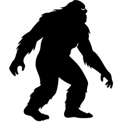 Fototapeta premium Bigfoot silhouette