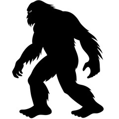 Fototapeta premium Bigfoot silhouette
