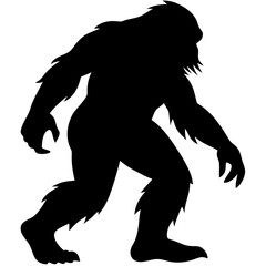 Fototapeta premium Bigfoot silhouette