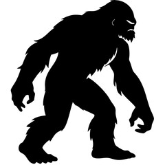 Fototapeta premium Bigfoot silhouette