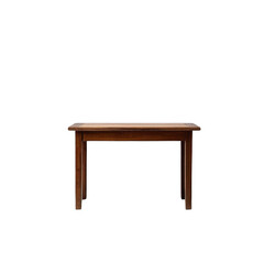 Fototapeta premium A simple, sturdy wooden table ready for gatherings, offering a rustic charm against a clean transparent background.