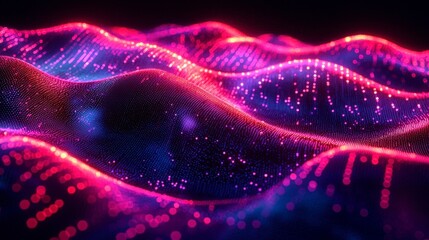 This captivating image presents a stylized representation of a neural network, weaving together the intricate connections between IoT nodes and the vast expanse of cloud links The scene evokes a