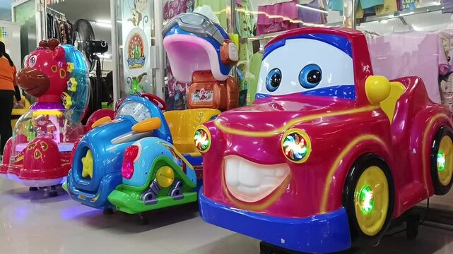 Colorful Kiddie Rides &ndash; Fun and Exciting Playtime