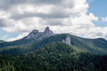mountains and clouds