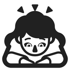 Obraz premium Woman Bowing Down Emoji