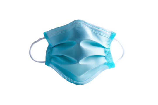 Surgical mask isolated on white background