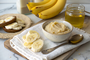 Homemade mask for hair or face.