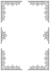 Vintage ornamental frame and border design.