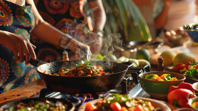 Hispanic Cooking: People Creating Delicious Traditional Dishes