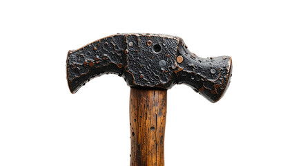 Antique Hammer isolated on transparent background.