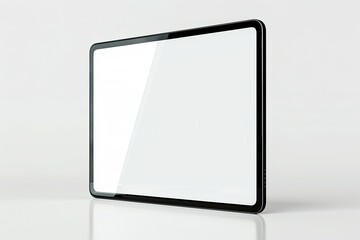 Detailed Image of Modern Tablet Computer, Isolated on White Background