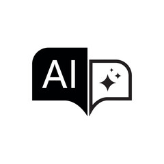 ai generated icon on white background	