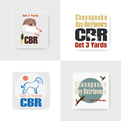 et of logos for a shooting or hunting club specializing in hunting with dogs