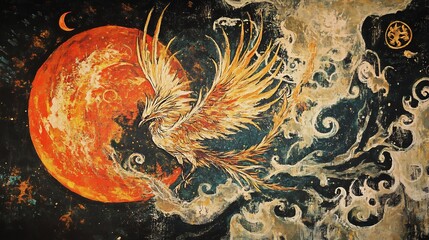 Phoenix Rising: A Celestial Dance of Rebirth and Renewal