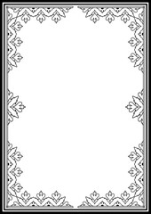 Vintage ornamental frame and border design.