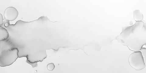 Obraz premium Black white abstract grunge background. Watercolor stains. Macro. Dark background with copy space for your design. Wide banner.