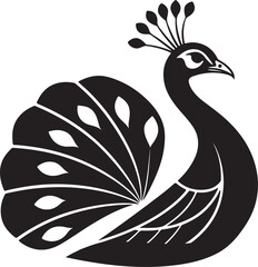 vector abstract illustration and religion peacock logo design vector art illustrator .Elegant peacock vector logo icon, symbolizes beauty and grace, perfect for stylish designs.
