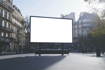 High Resolution of Advertising Billboard Mockup