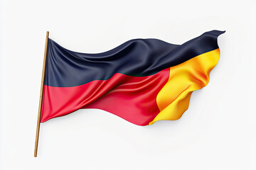 Naklejka premium High Resolution Picture of Papuanewguinea Flag Banner Design Isolated on White Background