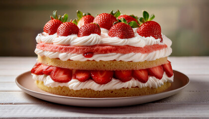 Mini cheesecakes with a golden graham cracker crust, topped with a swirl of smooth, creamy filling. Fresh raspberries and blueberries are delicately placed on top, glistening with a light honey glaze