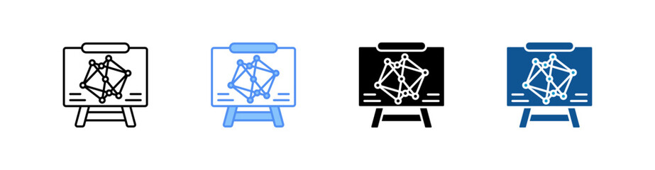 Algorithm Multi Style Icon Sheet