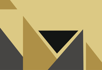 Abstract geometric background in yellow and black colors. Vector graphic illustration.