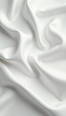 Luxurious white silk, subtle sheen, elegant drape, design, sheen, white