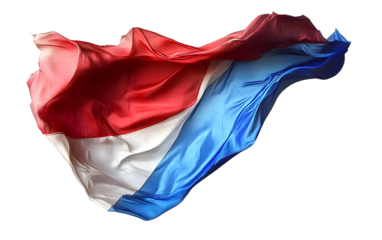 Whimsical Juneteenth Flag Waving the Colors of Liberty Isolated on Transparent Background PNG.