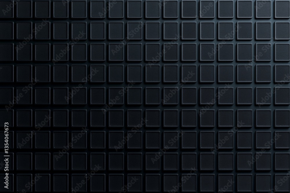 Poster close up of a black led screen with grid pattern and soft analog noise on a dark gray background