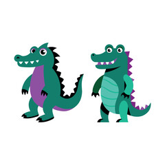 Fototapeta premium crocodile vector icon s