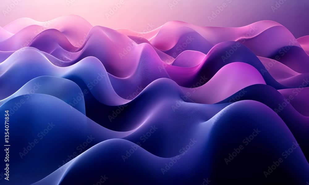 Poster abstract smooth waves with pastel gradient color background video for backdrop or presentation