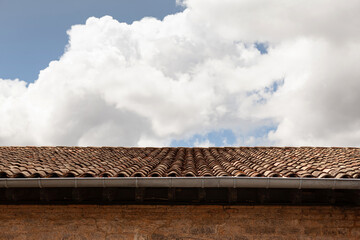 Naklejka premium Traditional roofing in the South of France