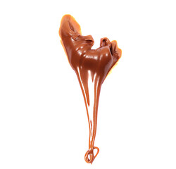 Sweet tasty chocolate isolated on white background