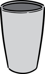 Illustration of aluminum cup