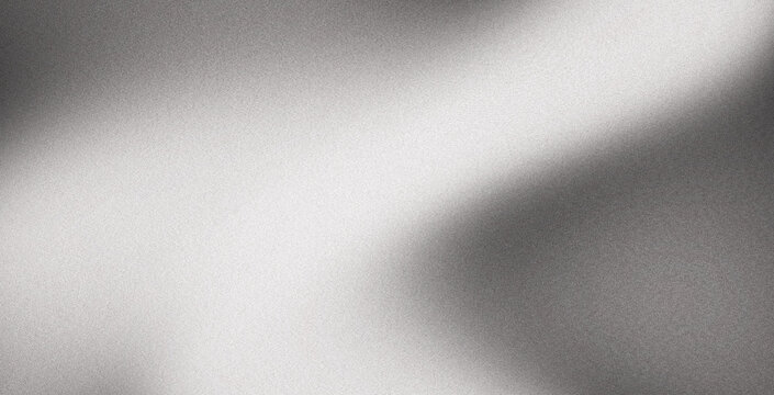 White gray smooth grainy gradient background with a noise texture ideal for website header poster backdrop design with copy space