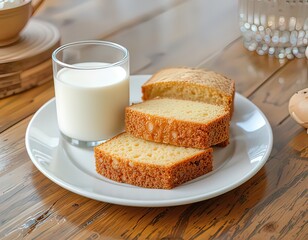 Soft Butter Cake with Milk – Perfect Breakfast Pairing