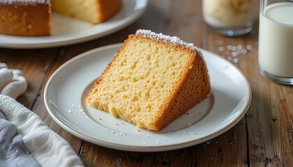 Soft Butter Cake with Milk – Perfect Breakfast Pairing