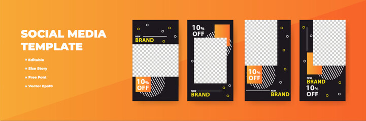 Editable Social Media Story Template