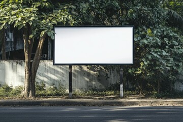 Ultra Hd Visual of Roadside Billboard Sign Mockup Outdoor Signage Template