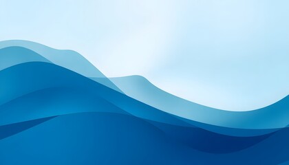 Obraz premium Abstract Blue Wave Background
