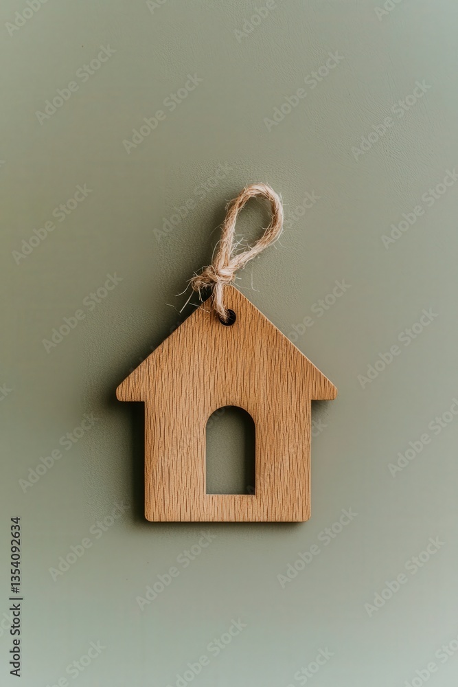 Poster a minimalistic representation of home affordability with a price tag.