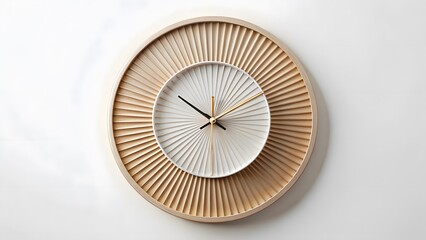Modern Wall Clock with Radial Design