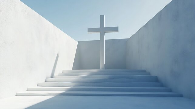 Ascension: A Minimalist Depiction of Faith - Powered by Adobe