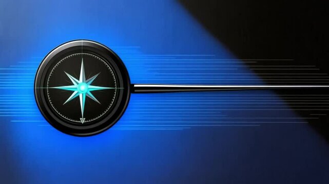 Video intro, dynamic mood, compass design, modern advertising background
