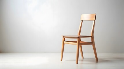Light Wood Chair in Minimalist Setting