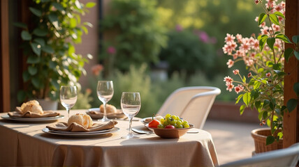 christmas table setting