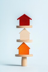 A risk-versus-reward financial scale showing different property types